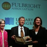 The Fullbright Foundation hosts the 2010 Fulbright Prize's recognition of Bill and Melinda Gates for pioneering philanthropy in global health and development Friday, Sept. 15, 2010 at the Library of Congress in Washington.(Sharon Farmer/sfphotoworks)
